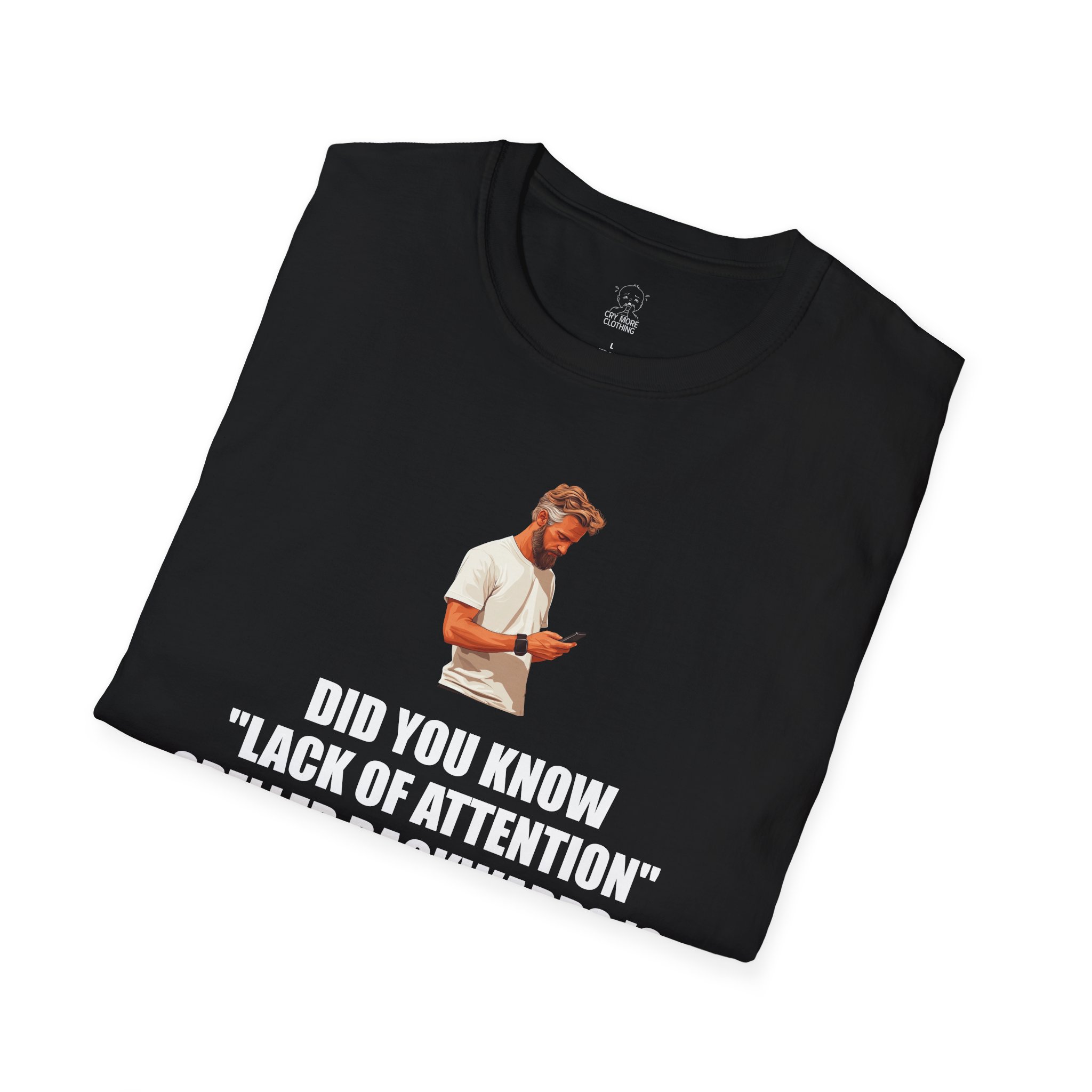 Lack of Attention Spelled Backwards - T-Shirt - Image 4